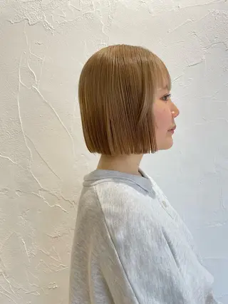 ショート カラー ボブ/インナーカラー /眉毛/Miyuのヘアスタイル