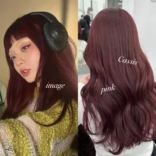 ロング カラー トレンド韓国暖色 ♡momo♡のヘアスタイル