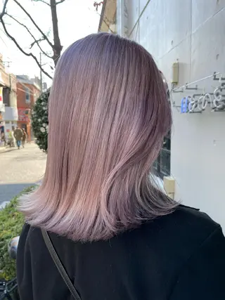 セミロング カラー SALOWIN下北沢所属・hazuki 🌝のヘアスタイル