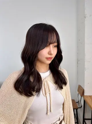 セミロング 塩田 悠我のヘアスタイル