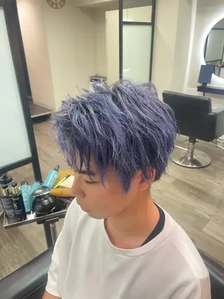 カラー パーマ メンズ 樅木 恒毅のヘアスタイル