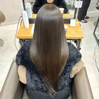 ロング カラー うる艶カラー✨️ 耳ツボ💠mamiのヘアスタイル