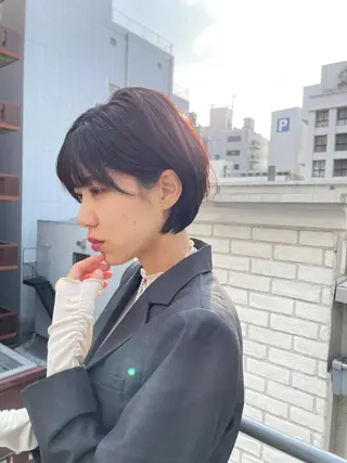 ショート 江崎 良のヘアスタイル