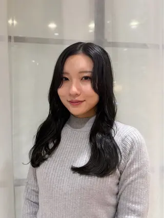 セミロング カラー Lumier de mashu所属・nana/ボブ/ レイヤー/メンズのヘアスタイル