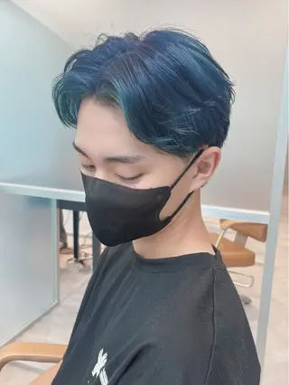 ショート カラー YUZUKI／ 韓国風／メンズカットのヘアスタイル