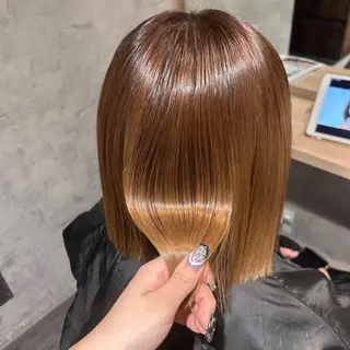 ミディアム ブリーチ/エクステ/ 19歳/新宿/アリルのヘアスタイル