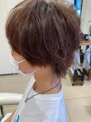 カラー メンズ 🩵波巻き／ツイスパ HARU💎のヘアスタイル