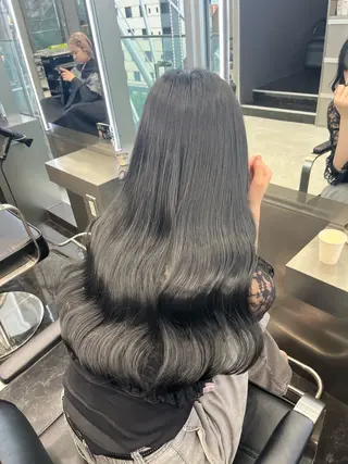 ロング カラー 韓国ヘア🖤/透明感 shihoのヘアスタイル