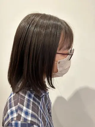 ミディアム 多田 彩香のヘアスタイル