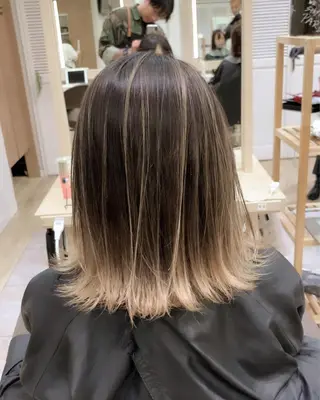セミロング カラー LUSTRE クロサワのヘアスタイル