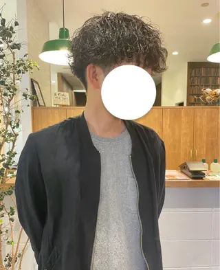 パーマ ヘアアレンジ メンズ 常藤 留佳のヘアスタイル