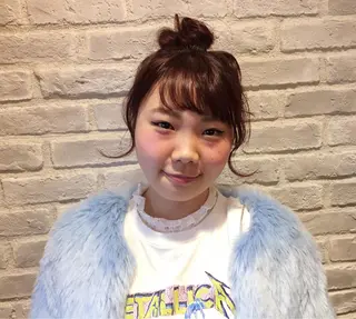 セミロング カラー パーマ ヘアアレンジ la fith所属・rico_by ヘアとアイブロウのヘアスタイル