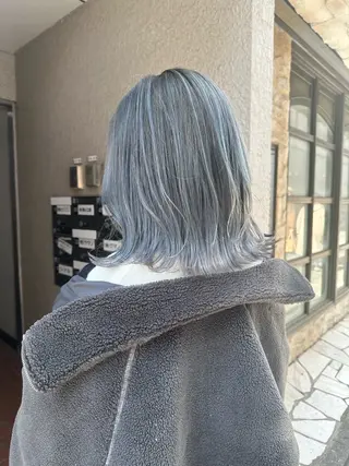 ミディアム 渋谷/プルエクステ/ ハイトーン/みきとのヘアスタイル