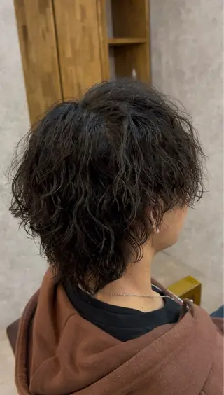 ショート パーマ メンズ Agu gina 大宮/Yusei🦋のヘアスタイル