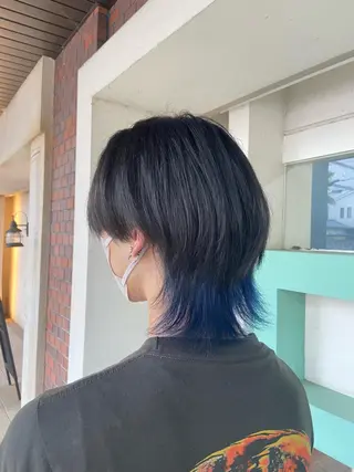 カラー メンズ 髪質改善/ストレート /透明感/西川奈穂のヘアスタイル