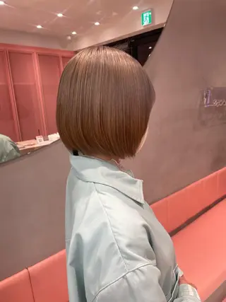 ショート Misaki /ボブ/縮毛矯正のヘアスタイル