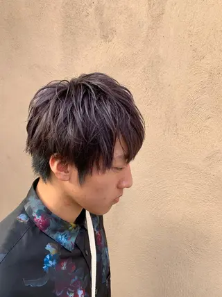 ショート カラー メンズ 💎髪質改善/縮毛 💎メンズカット石尾のヘアスタイル