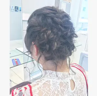 ショート ヘアアレンジ 💙美髪救世主💙 関華蓮のヘアスタイル