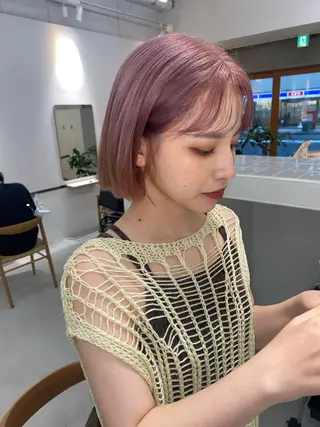 ショート カラー givet所属・心斎橋/デザインカラ ー/海外風/ナツミのヘアスタイル