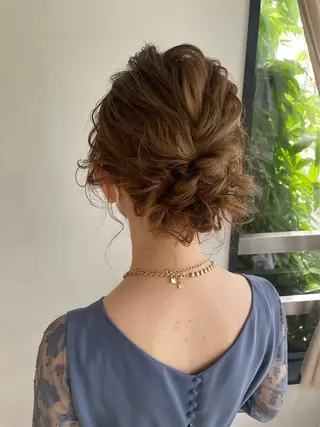 ヘアアレンジ レイヤーカット/暖色 カラー/mao🎀のヘアスタイル