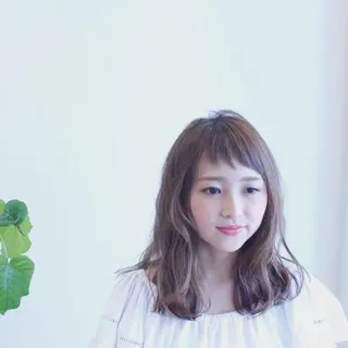 セミロング ロング カラー hair_mellow所属・ゴトウ ノブヒトのヘアスタイル