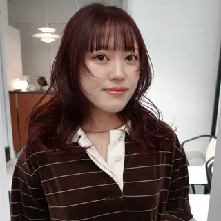 セミロング カラー ヘアアレンジ 🌐サトウ リョウ🌐のヘアスタイル