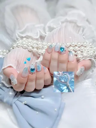 ネイル 1/23🈳🩵 aoi🩵のネイルデザイン