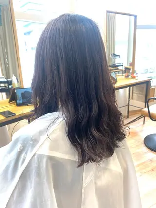 ミディアム パーマ ❤️パーマ美容師✂︎ 井口美緒のヘアスタイル