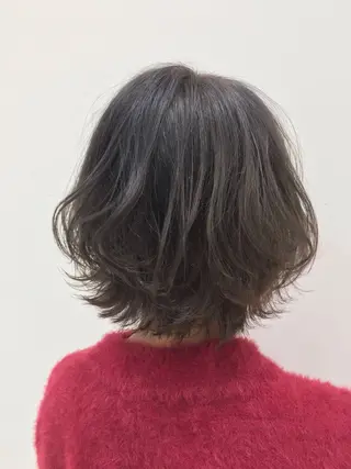 ショート カラー パーマ 杉原 悠司のヘアスタイル