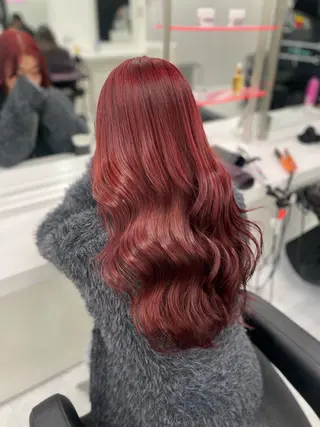 ロング カラー ハイトーン🤍ブロン ド🤍MISAKIのヘアスタイル