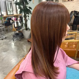 セミロング カラー hair living Liko 池袋西口店所属・しば たのヘアスタイル