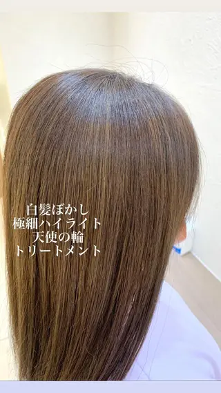 セミロング カラー 似合わせカラー/艶 髪質改善/ヨシザキのヘアスタイル