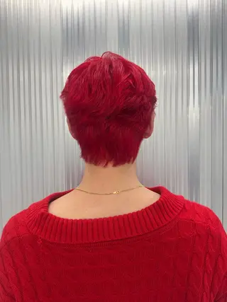 カラー メンズ 透明感/ 艶ハイトーン/梨桜のヘアスタイル