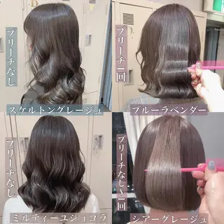 ロング カラー ヘアアレンジ 代表🎀 ふわモテ愛 され髪🩷yumiのヘアスタイル