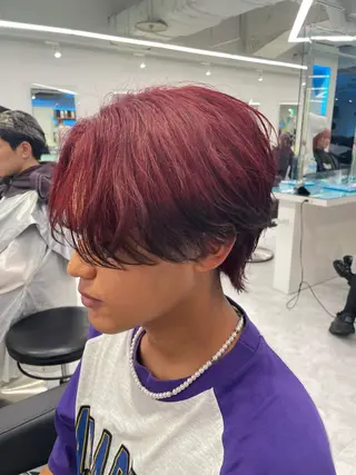 カラー パーマ メンズ 渋谷/透明感カラー /半個室/こうめいのヘアスタイル