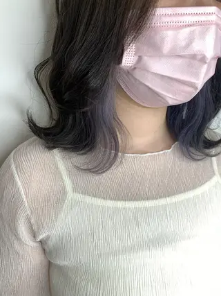 セミロング カラー 🫧ウルフカット/ 畑中結衣🫧のヘアスタイル