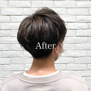 ショート カラー メンズ レディースヘア💫 加藤たいが🐯のヘアスタイル