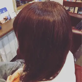 セミロング カラー パーマ embrace エンブレイスのヘアスタイル