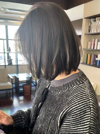 ショート カラー 髪質改善ｶﾗｰ ｹｱﾌﾞﾘｰﾁ/ﾀﾑのヘアスタイル