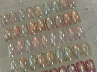 ミディアム 🎀韓国ネイル/ キラキラネイル専門店のネイルデザイン