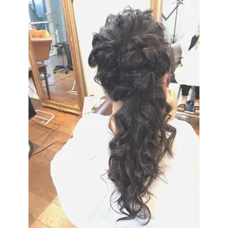 ロング ヘアアレンジ corona hairdesign KAZUE MAEDA所属・マエダ カズエ🫶 coronahairのヘアスタイル