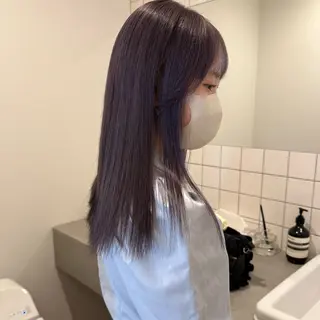 セミロング 舟橋耀/ブリーチカラ ー/レイヤーカットのヘアスタイル