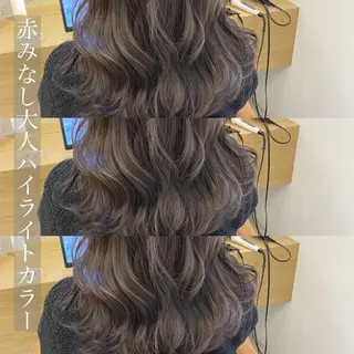セミロング カラー あざと可愛い❤️ 髪質整形💊 輝のヘアスタイル