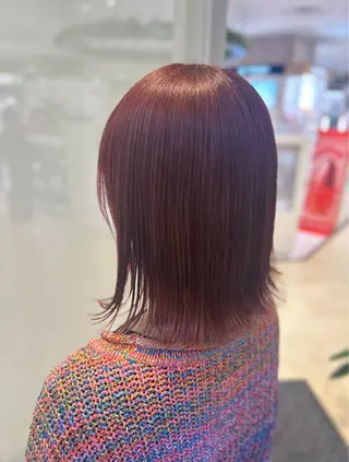 ショート カラー 髪質改善/縮毛矯正 ササキナツミのヘアスタイル