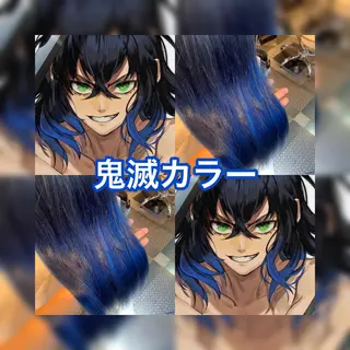 ロング カラー haco+所属・🌈派手髪エクステ ブレイズ🌈ひろとのヘアスタイル