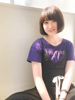 ショート カラー 鎌田 祥江のヘアスタイル
