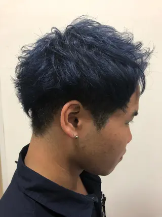 ショート カラー メンズ Natural HAIR RESORT 【ナチュラル　ヘアーリゾート】所属・🌟ショート特化 ⭐️アオキダイチのヘアスタイル