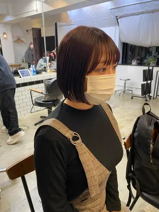 ショート カラー IVORY.所属・🟩白髪ぼかし/ボブ /ショートヘア/大司のヘアスタイル