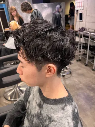 ショート カラー パーマ ヘアアレンジ メンズ キッズ 🔷横浜1のパーマ 職人🔷将太郎のヘアスタイル