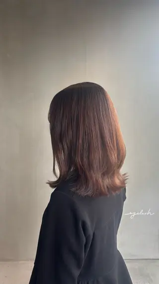 ミディアム Lolonois 野田阪神店所属・艶カラー🫧/ レイヤー/愛珠🎀のヘアスタイル